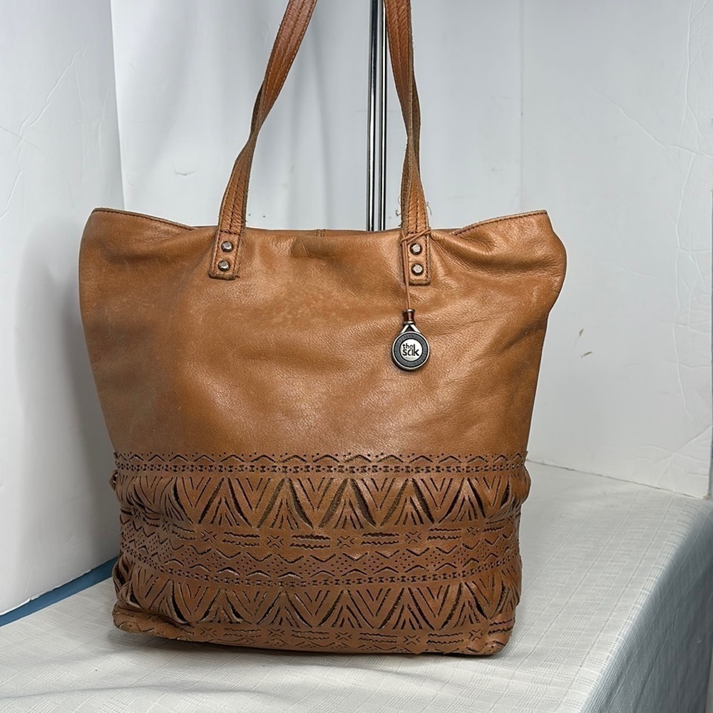 The Sak laser cut design tote